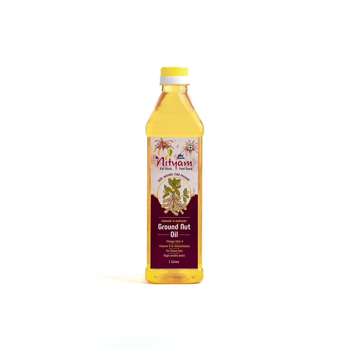 Nityam Cold Pressed Ground Nut Oil 1l Bottle
