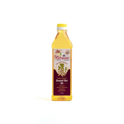 Nityam Cold Pressed Ground Nut Oil 1l Bottle