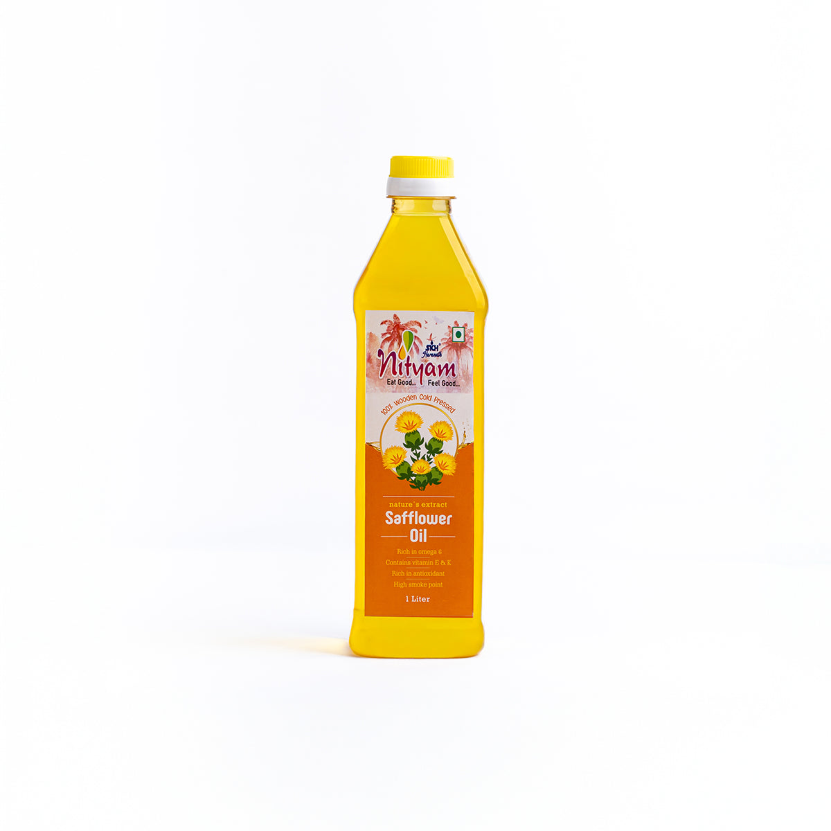 Nityam Cold Pressed Safflower Oil 1l Bottle
