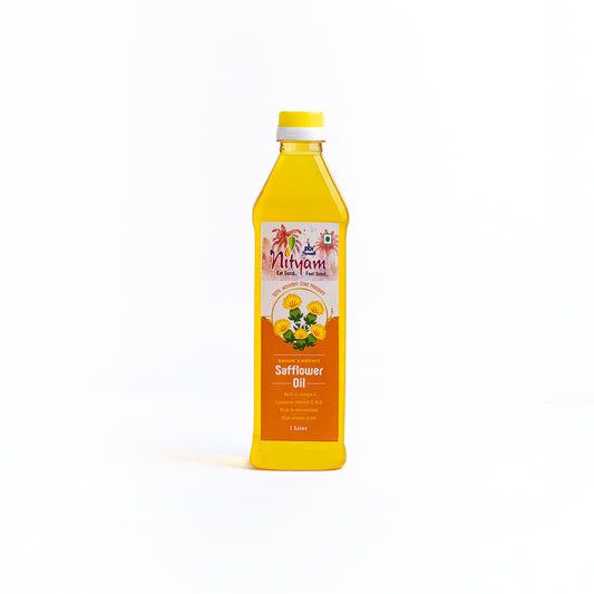 Nityam Cold Pressed Safflower Oil 1l Bottle