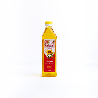 Nityam Cold Pressed Sunflower Oil 1l Bottle