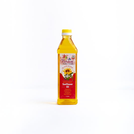 Nityam Cold Pressed Sunflower Oil 1l Bottle