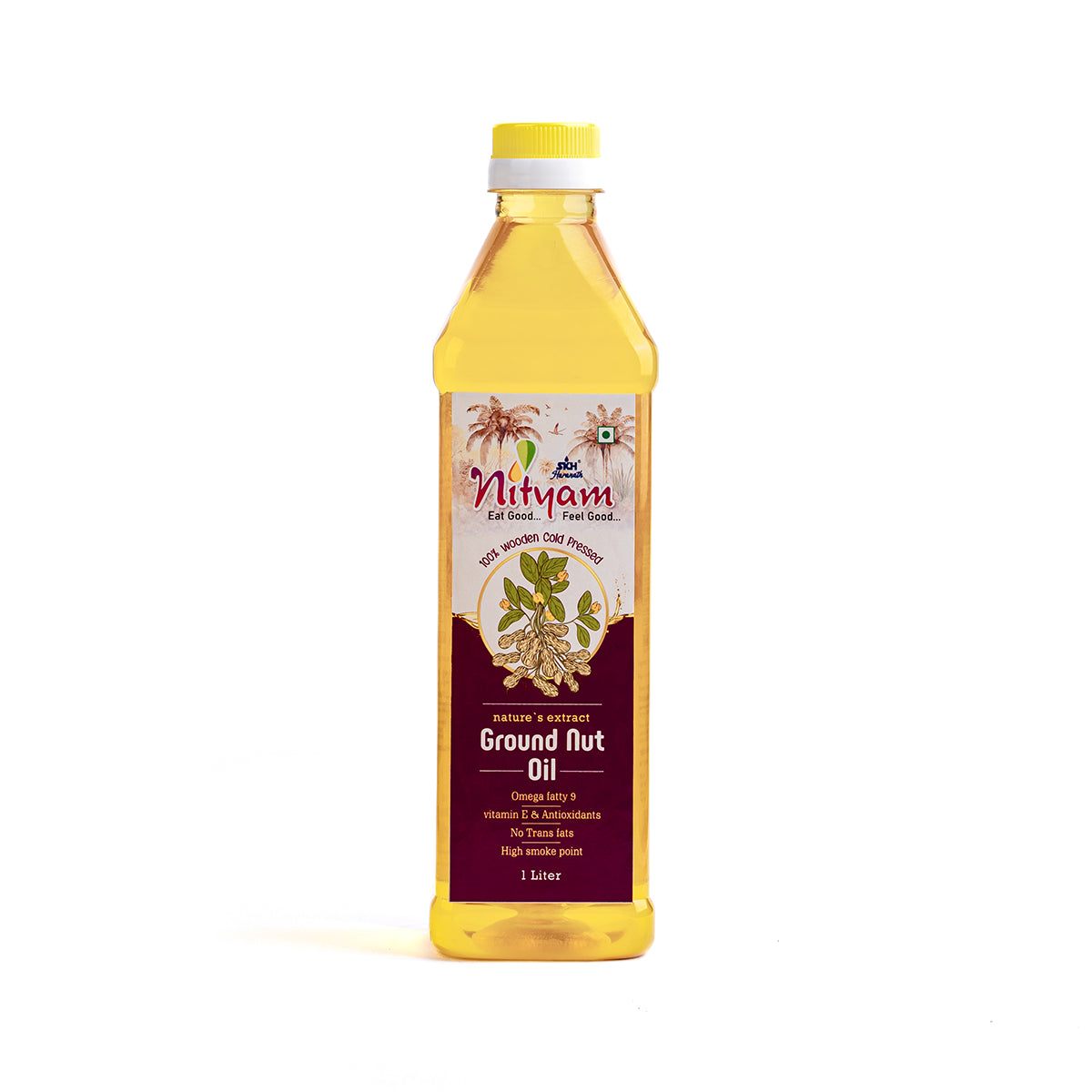 Nityam Cold Pressed Ground Nut Oil 1l Bottle