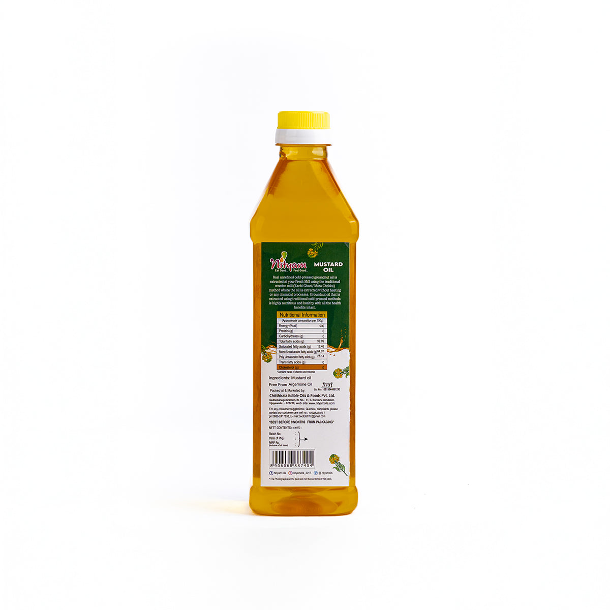 Nityam Cold Pressed Mustard Oil 1l Bottle