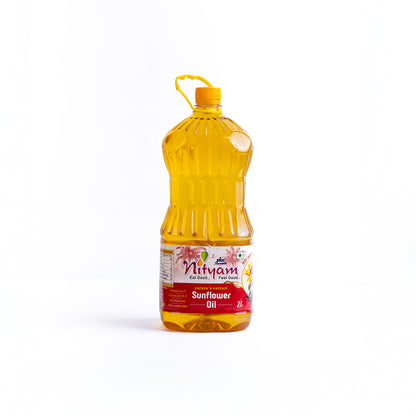 Nityam Cold Pressed Sunflower Oil 2l Bottle