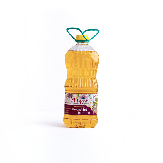 Nityam Cold Pressed Ground Nut Oil 4l Bottle