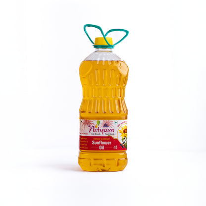 Nityam Cold Pressed Sunflower Oil 4l Bottle