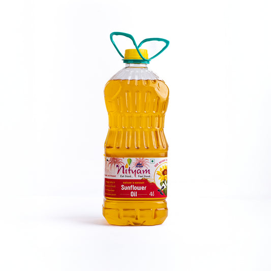 Nityam Cold Pressed Sunflower Oil 4l Bottle