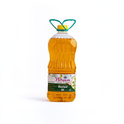 Nityam Cold Pressed Mustard Oil 4l Bottle