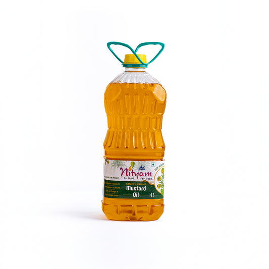 Nityam Cold Pressed Mustard Oil 4l Bottle
