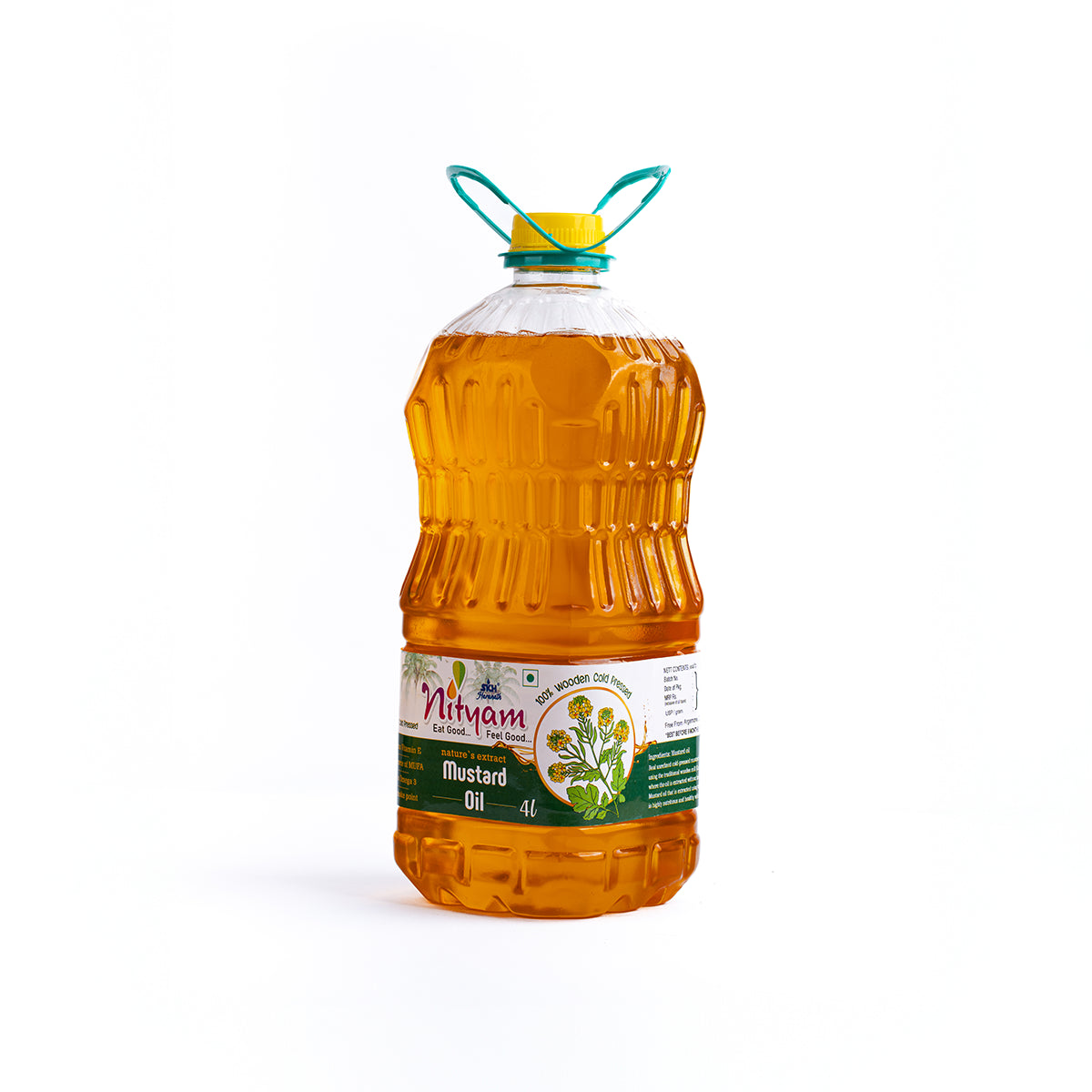 Nityam Cold Pressed Mustard Oil 4l Bottle