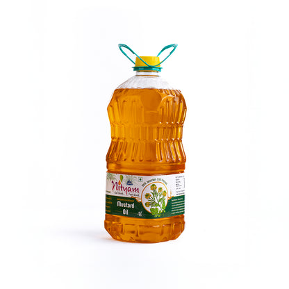 Nityam Cold Pressed Mustard Oil 4l Bottle