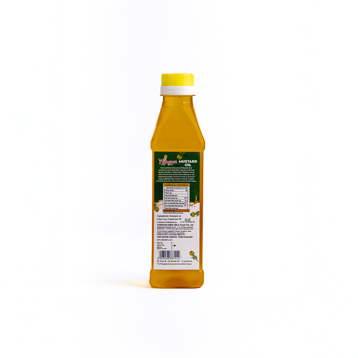 Nityam Cold Pressed Mustard Oil 500ml Bottle