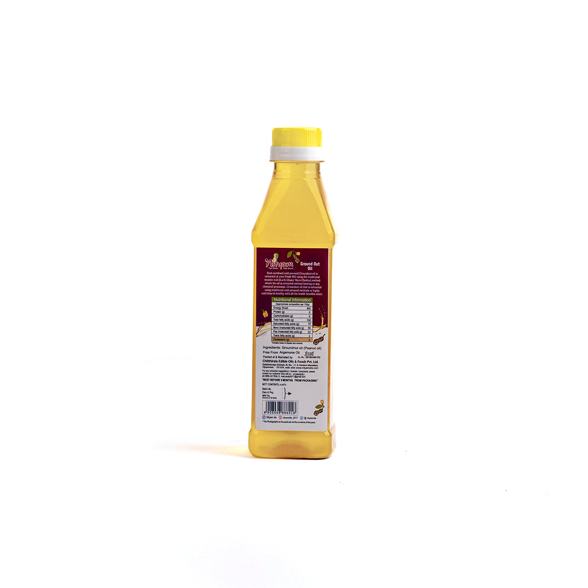 Nityam Cold Pressed Ground Nut Oil 500ml Bottle