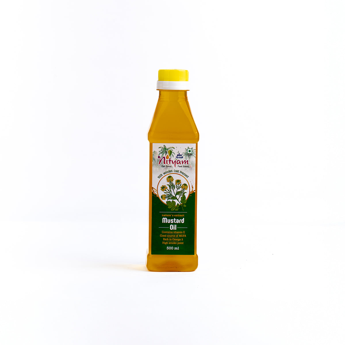 Nityam Cold Pressed Mustard Oil 500ml Bottle