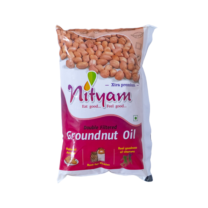 Ground Nut Oil 1 Ltr Pouch