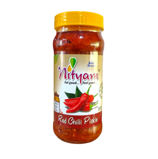 NITYAM RED CHILLI PICKLE 500GMS