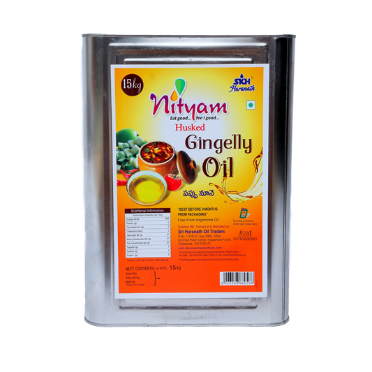 Gingelly Oil (Husked) 15 Kg Tin