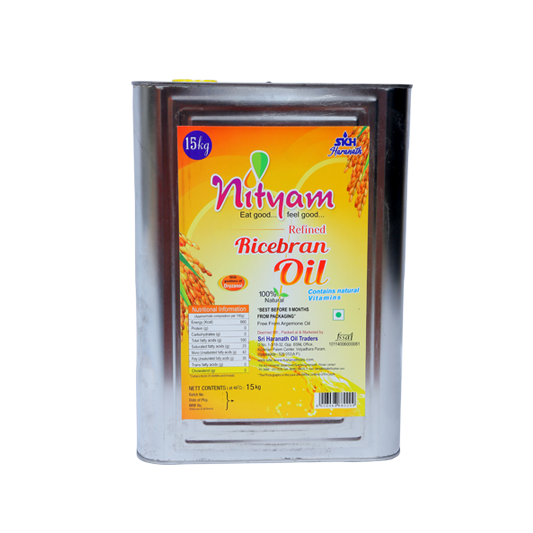 Rice Bran Oil(phy) 15 Kg Tin